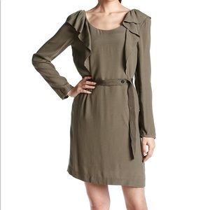 Brand New- Khaki Eryn Brinie Dress with belt
